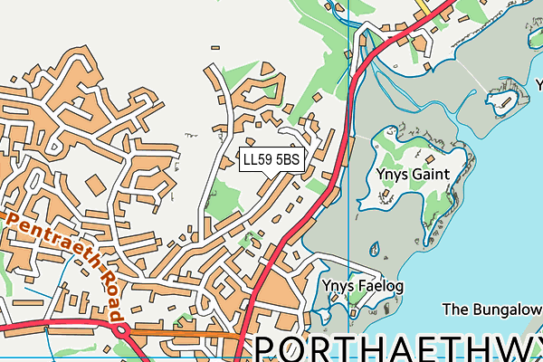 LL59 5BS map - OS VectorMap District (Ordnance Survey)