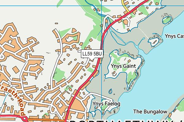 LL59 5BU map - OS VectorMap District (Ordnance Survey)