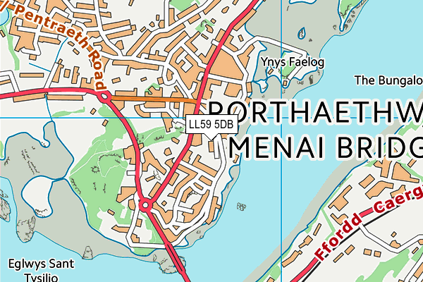 LL59 5DB map - OS VectorMap District (Ordnance Survey)