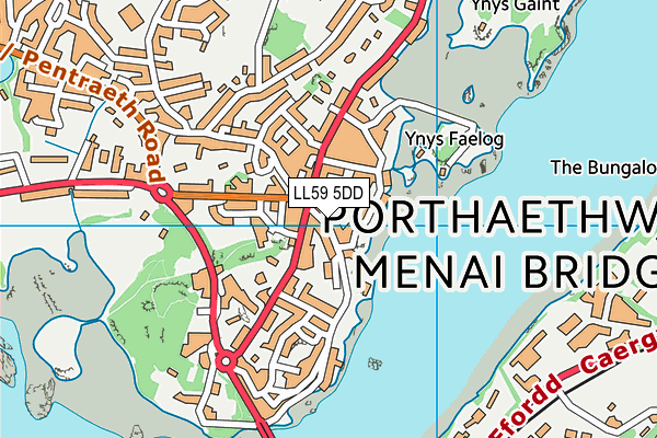 LL59 5DD map - OS VectorMap District (Ordnance Survey)