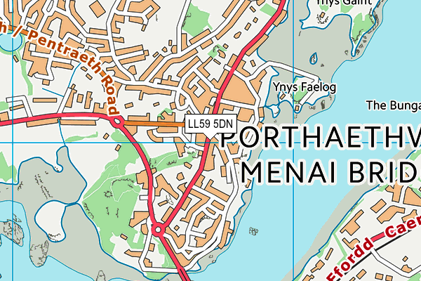 LL59 5DN map - OS VectorMap District (Ordnance Survey)