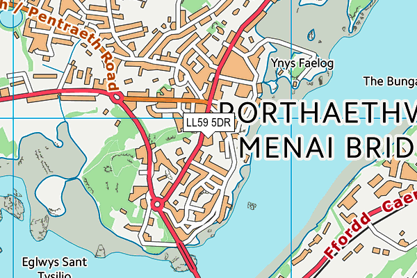 LL59 5DR map - OS VectorMap District (Ordnance Survey)