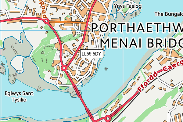 LL59 5DY map - OS VectorMap District (Ordnance Survey)