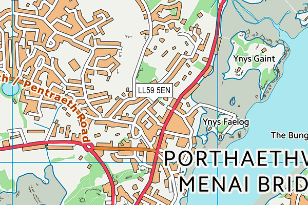 LL59 5EN map - OS VectorMap District (Ordnance Survey)