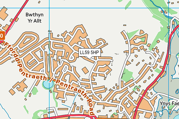 LL59 5HP map - OS VectorMap District (Ordnance Survey)