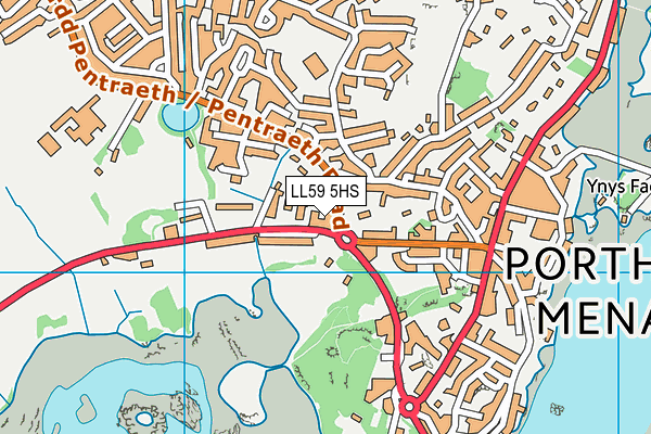 Ysgol Gynradd y Borth map (LL59 5HS) - OS VectorMap District (Ordnance Survey)