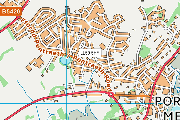 LL59 5HY map - OS VectorMap District (Ordnance Survey)