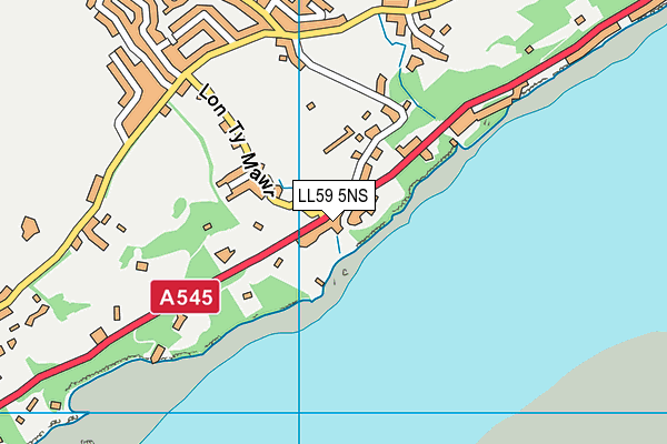LL59 5NS map - OS VectorMap District (Ordnance Survey)