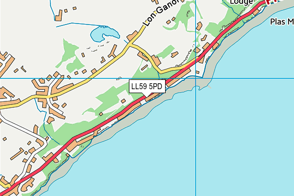 LL59 5PD map - OS VectorMap District (Ordnance Survey)