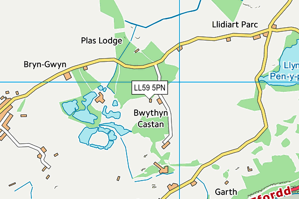 LL59 5PN map - OS VectorMap District (Ordnance Survey)
