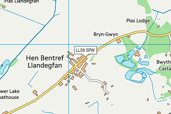 LL59 5PW map - OS VectorMap District (Ordnance Survey)