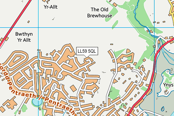 LL59 5QL map - OS VectorMap District (Ordnance Survey)
