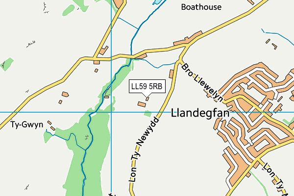 LL59 5RB map - OS VectorMap District (Ordnance Survey)