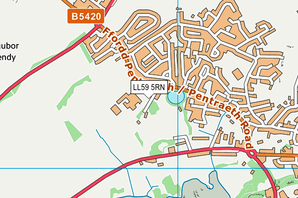 LL59 5RN map - OS VectorMap District (Ordnance Survey)