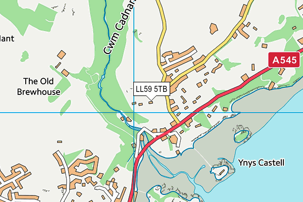 LL59 5TB map - OS VectorMap District (Ordnance Survey)