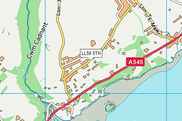 LL59 5TH map - OS VectorMap District (Ordnance Survey)
