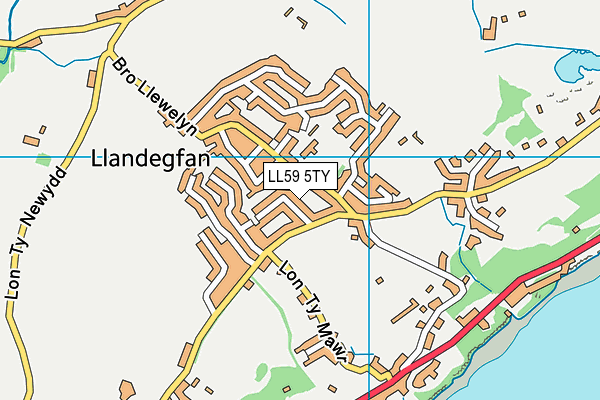 LL59 5TY map - OS VectorMap District (Ordnance Survey)