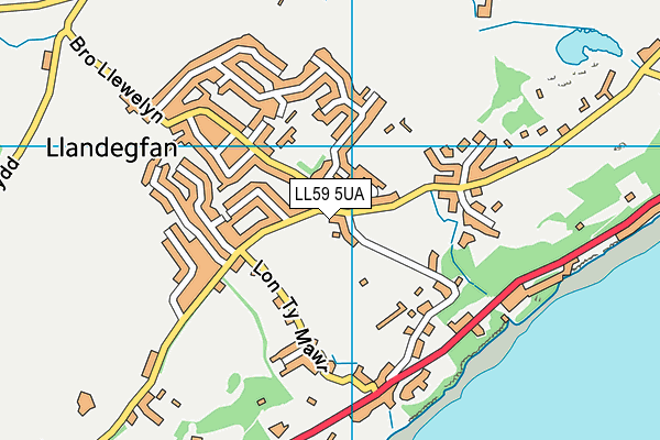 LL59 5UA map - OS VectorMap District (Ordnance Survey)