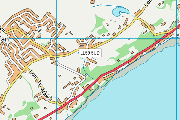 LL59 5UD map - OS VectorMap District (Ordnance Survey)