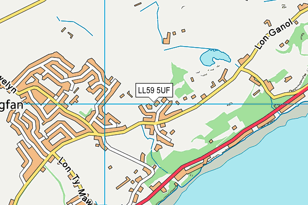 LL59 5UF map - OS VectorMap District (Ordnance Survey)