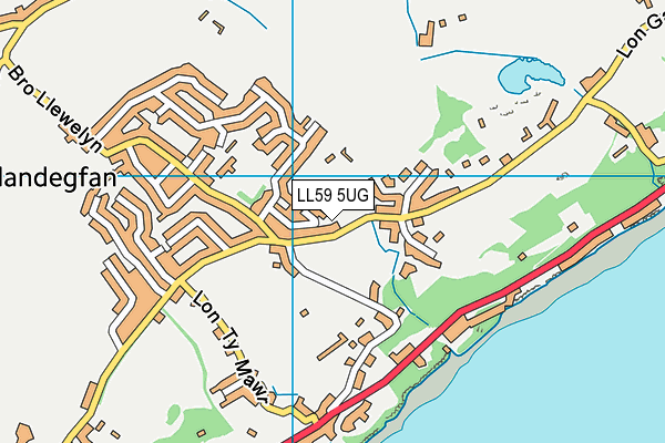LL59 5UG map - OS VectorMap District (Ordnance Survey)
