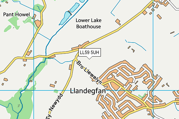 LL59 5UH map - OS VectorMap District (Ordnance Survey)