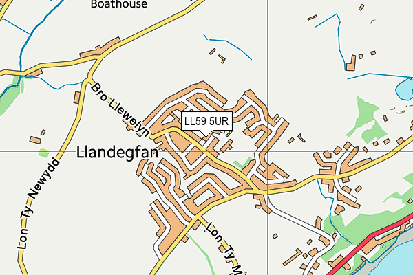 LL59 5UR map - OS VectorMap District (Ordnance Survey)