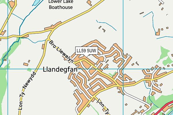 LL59 5UW map - OS VectorMap District (Ordnance Survey)