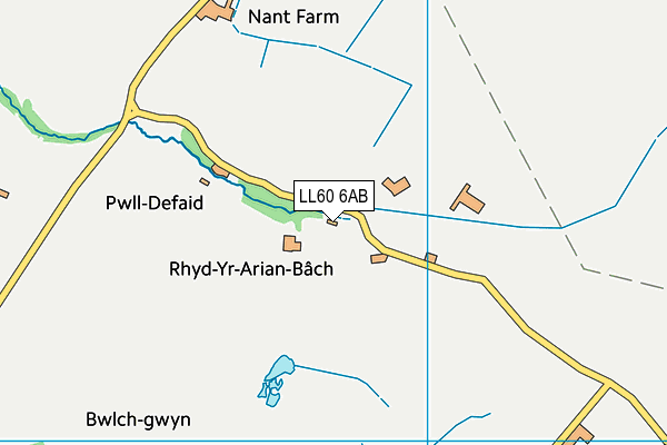 LL60 6AB map - OS VectorMap District (Ordnance Survey)