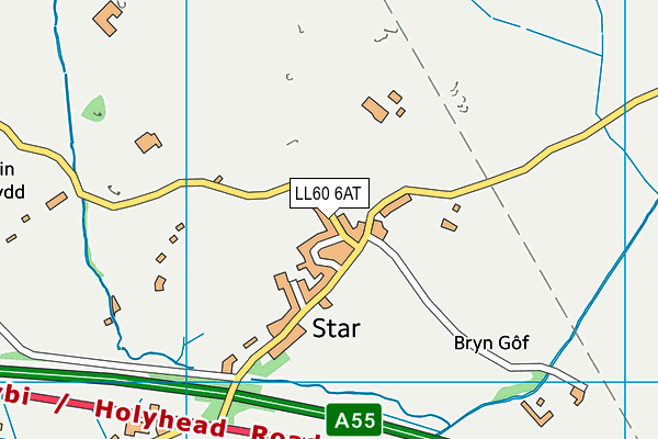 LL60 6AT map - OS VectorMap District (Ordnance Survey)