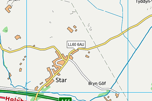 LL60 6AU map - OS VectorMap District (Ordnance Survey)