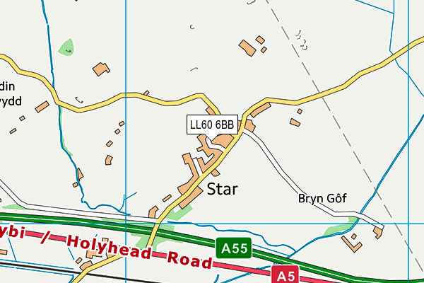LL60 6BB map - OS VectorMap District (Ordnance Survey)