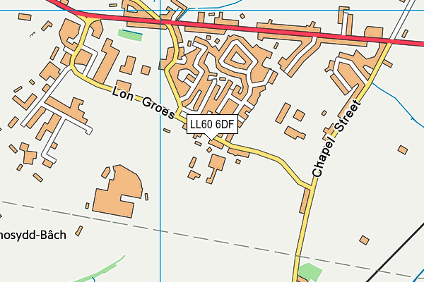LL60 6DF map - OS VectorMap District (Ordnance Survey)