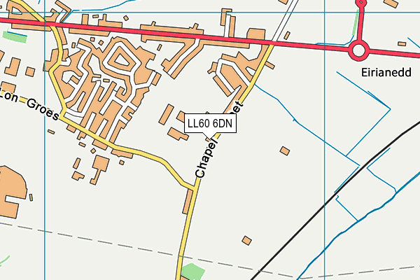 LL60 6DN map - OS VectorMap District (Ordnance Survey)