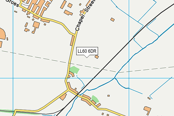 LL60 6DR map - OS VectorMap District (Ordnance Survey)