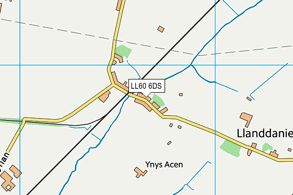 LL60 6DS map - OS VectorMap District (Ordnance Survey)