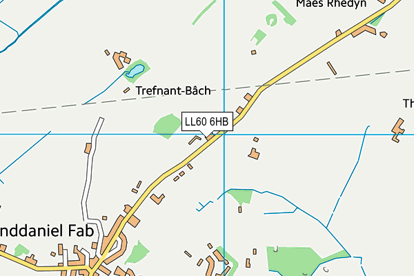 LL60 6HB map - OS VectorMap District (Ordnance Survey)