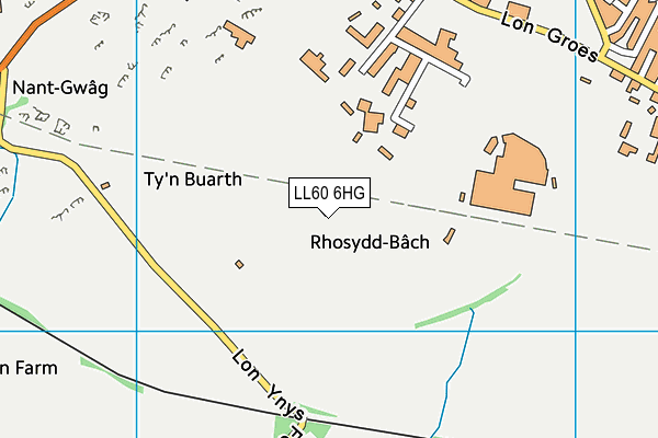 LL60 6HG map - OS VectorMap District (Ordnance Survey)
