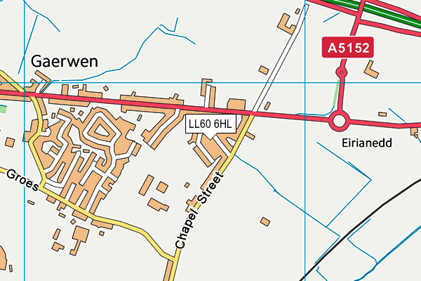 LL60 6HL map - OS VectorMap District (Ordnance Survey)