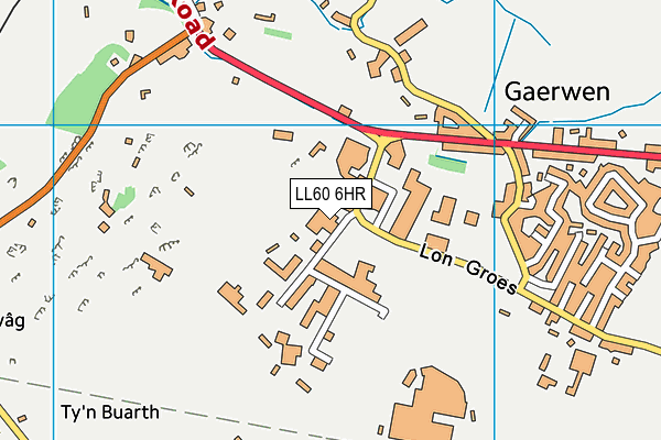 LL60 6HR map - OS VectorMap District (Ordnance Survey)