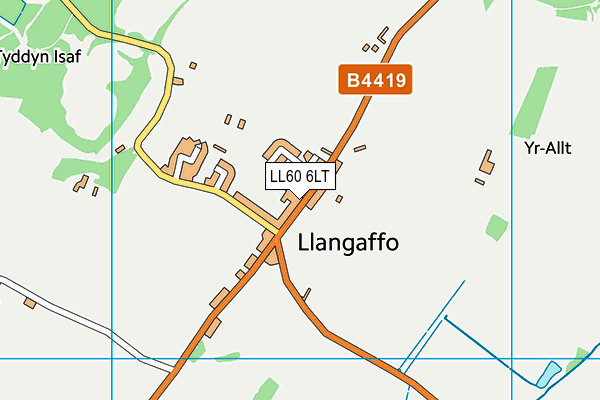Ysgol Llangaffo map (LL60 6LT) - OS VectorMap District (Ordnance Survey)
