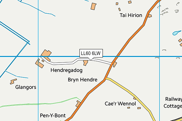 LL60 6LW map - OS VectorMap District (Ordnance Survey)