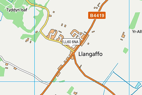 LL60 6NA map - OS VectorMap District (Ordnance Survey)