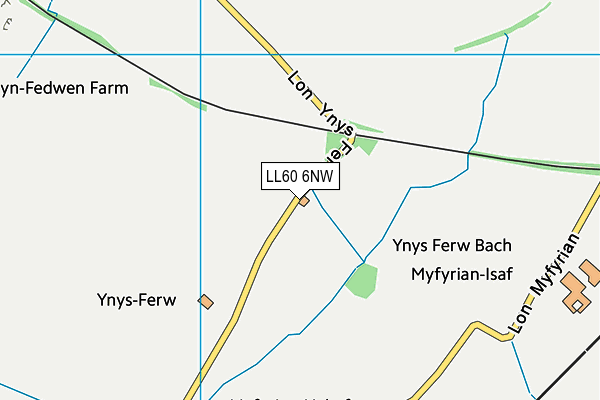 LL60 6NW map - OS VectorMap District (Ordnance Survey)