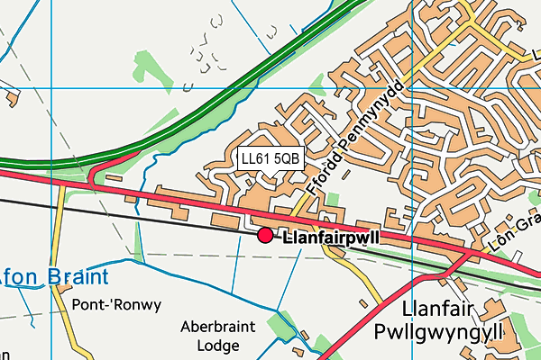 LL61 5QB map - OS VectorMap District (Ordnance Survey)