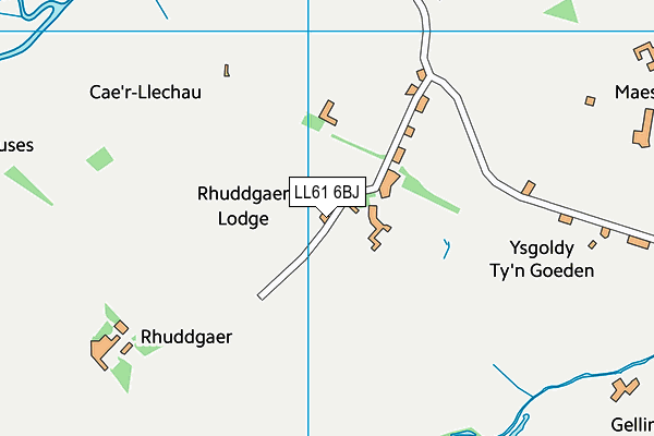 LL61 6BJ map - OS VectorMap District (Ordnance Survey)