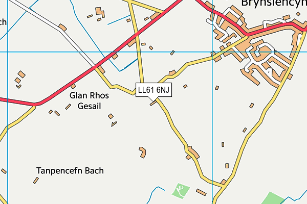 LL61 6NJ map - OS VectorMap District (Ordnance Survey)