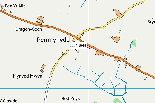 LL61 6PH map - OS VectorMap District (Ordnance Survey)