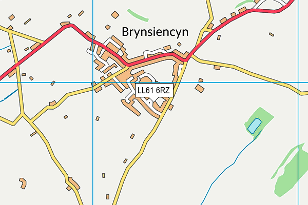 LL61 6RZ map - OS VectorMap District (Ordnance Survey)