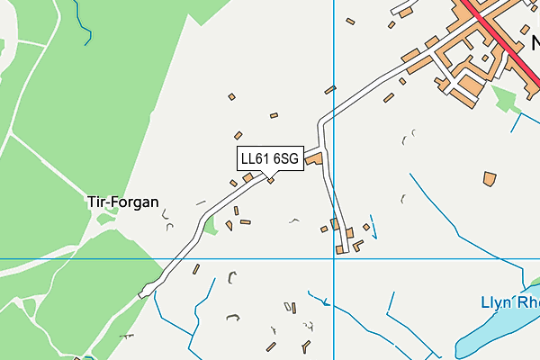 LL61 6SG map - OS VectorMap District (Ordnance Survey)
